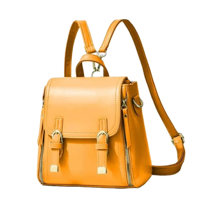 

DL120 29 Wholesale Korean designer handbags solid color backpack for ladies women leather handbags fashion handbag