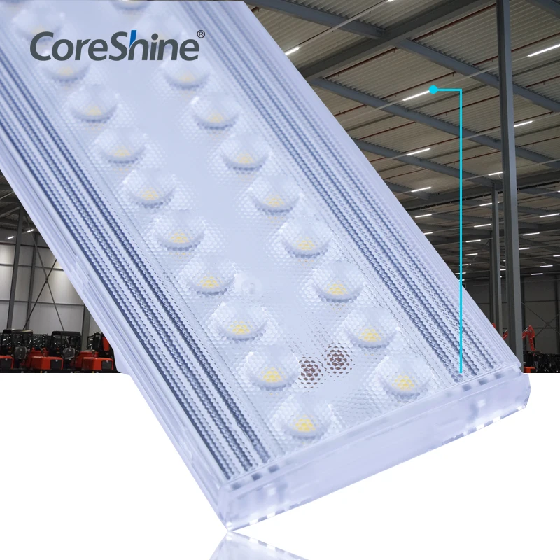 Coreshine Adjustable Power LED Architectural Lighting Linear Light Tube Solution For Workshop