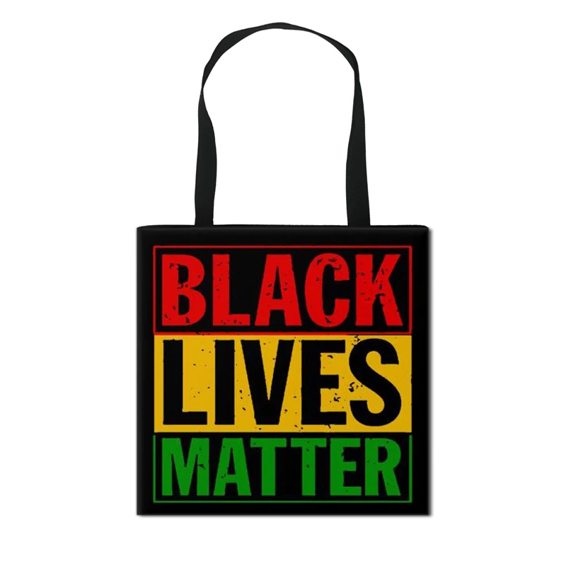 

I CANT BREATHE Print Women Shoulder Bag BLACK LIVES MATTER Handbag Bag Teenage Girl Storage Pocket Tote Bag Female Shopping Bags