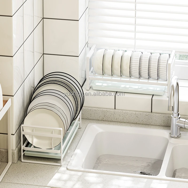 

Yushijia Narrow Design single layer drainer shelf kitchen over the sink dish drying rack