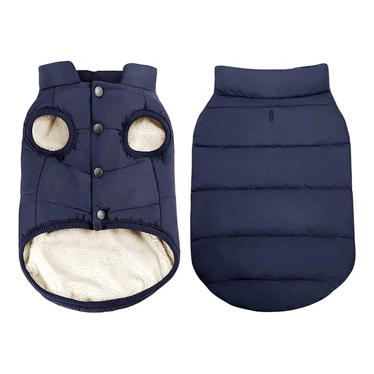 New products most popular dog winter coat Button dog clothes