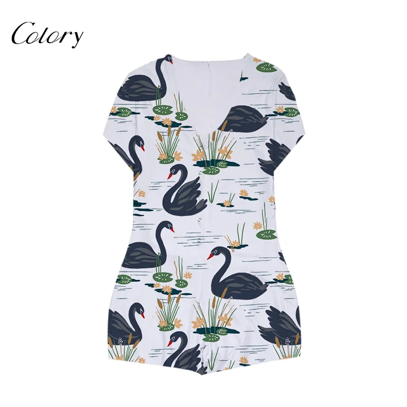 

Colory Rompers Deep V-neck Long Sleeve V Neck Jumpsuit, Picture shows