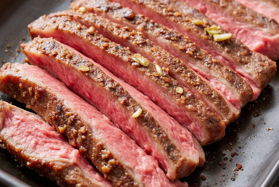 Sirloin steak on a plate