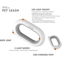 

Petcome Safety Adjustable Heavy Duty Elastic Durable Pet Flash Collar Leash