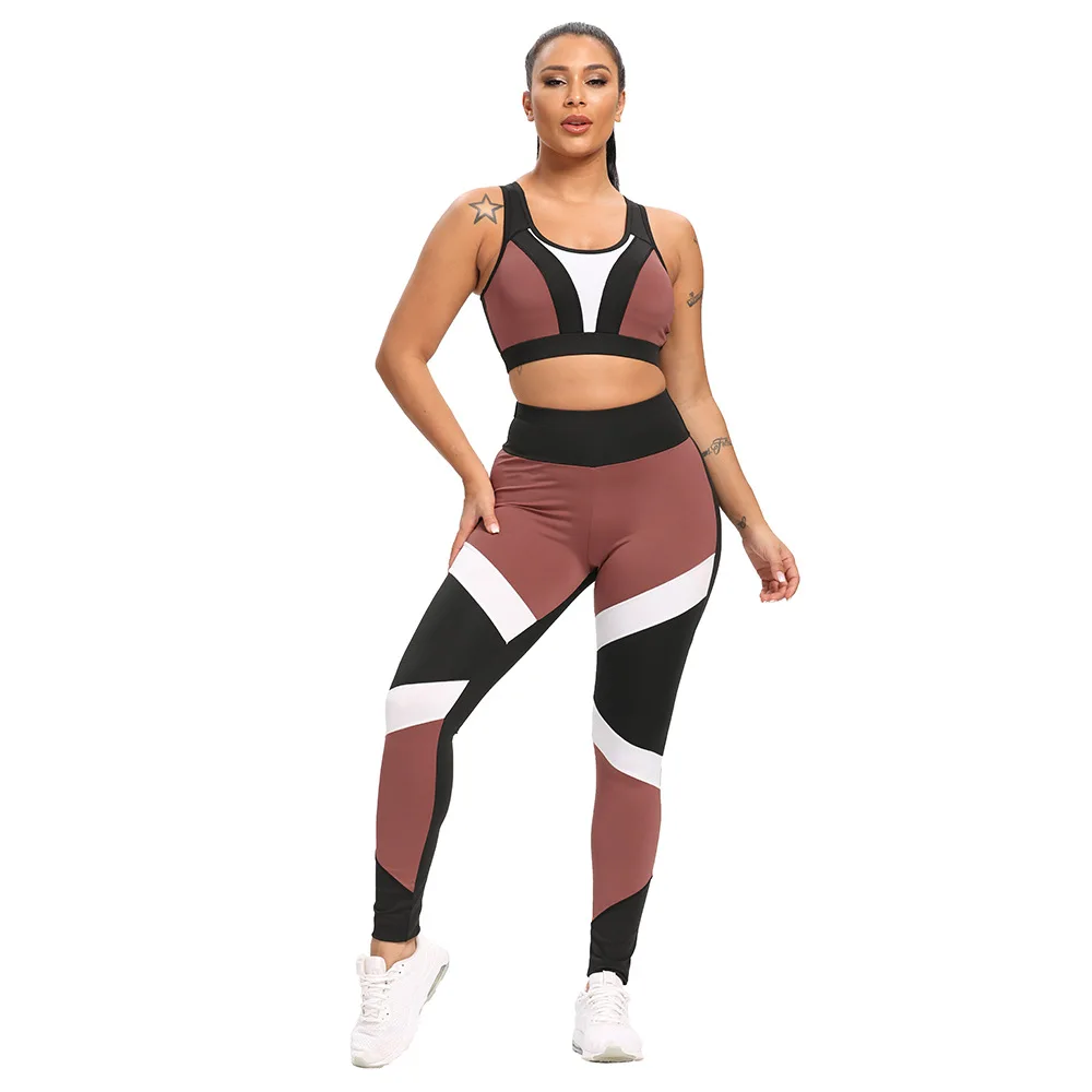 

Amazon High Quality Polyester Activewear Sets Leggings and Sports Bra Yoga Suit, Picture