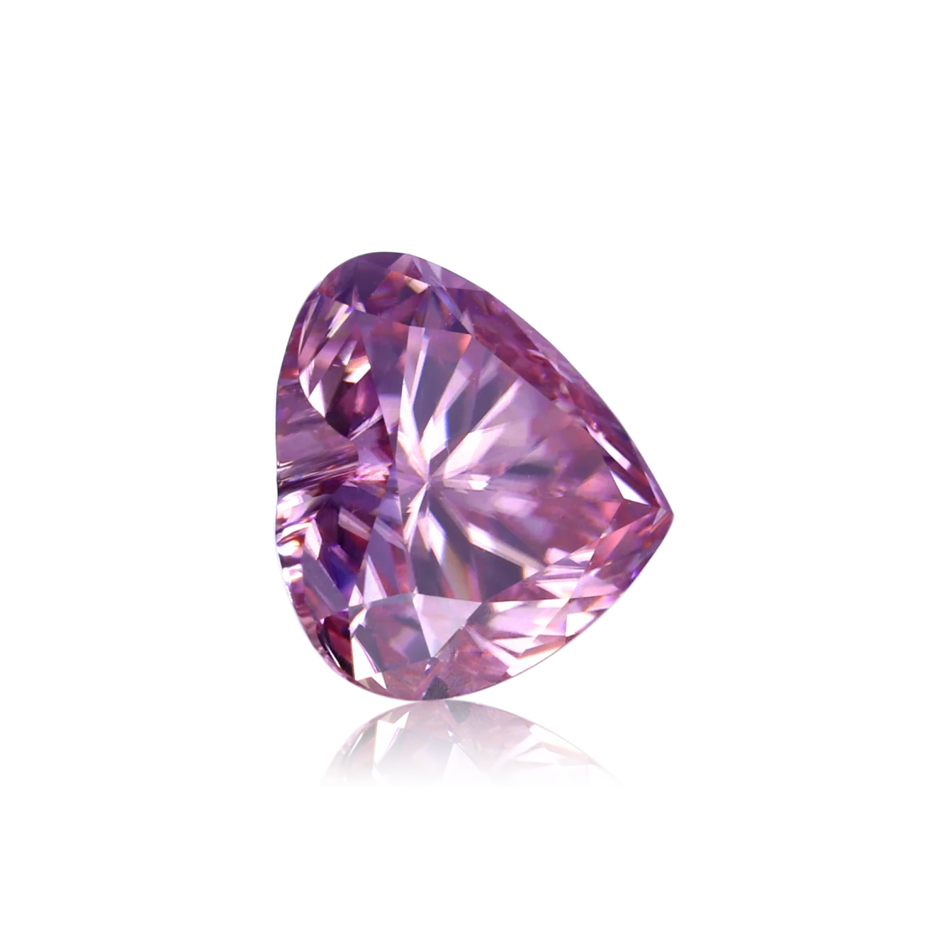

Anster 2021 Wholesale price per carat pink heart shape diamond 3EX vvs moissanite diamond loose gemstone