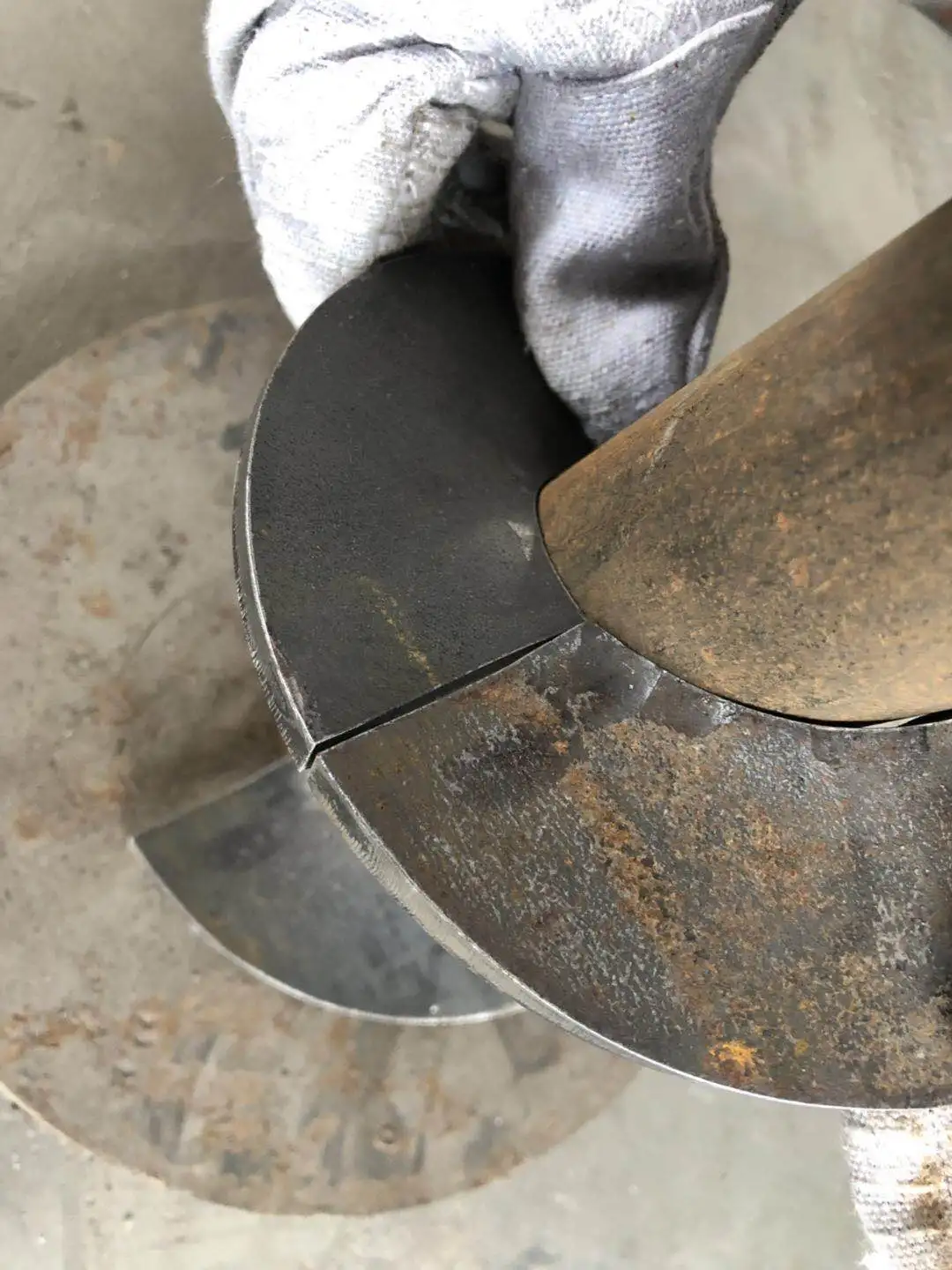 310 Stainless Steel Auger Flight Conveyor Screw Flight Earth Auger