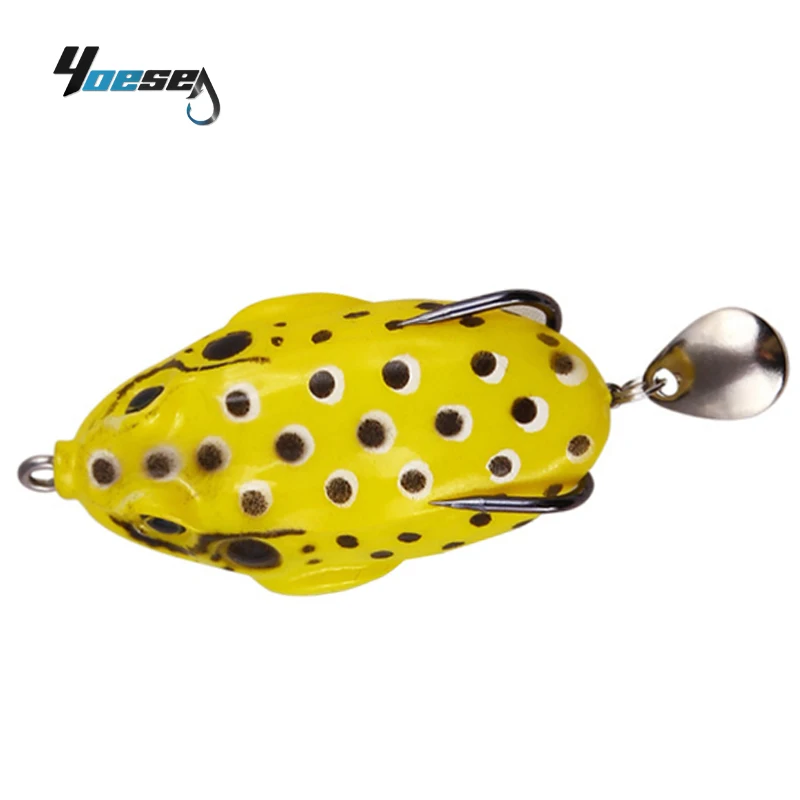 

YOESEA wholesale frog fishing lure soft lure 13g with Spoon For Snakehead