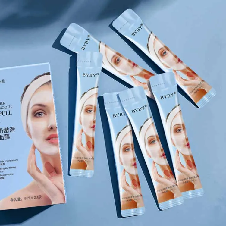 

BYBY Wholesale Skin Care Organic Whitening Nourishing Hydrating Camels Milk Tender Smooth Tear Pull Mask