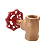 Bronze casting non rising stem globe valve1inch stop valve