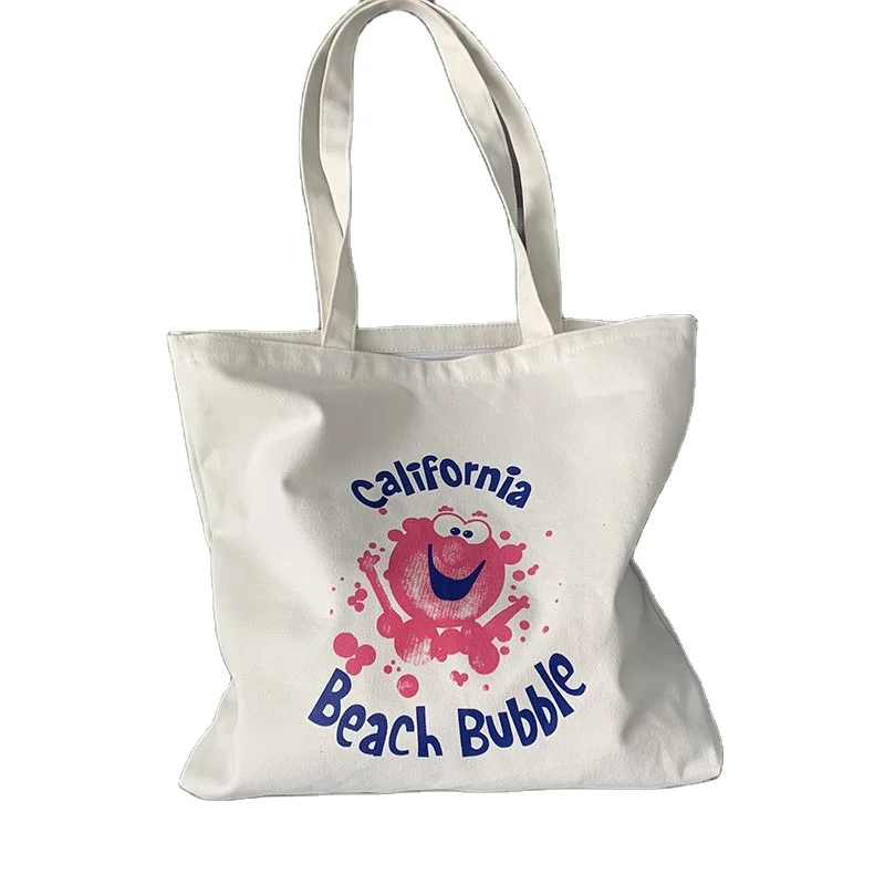 

12OZ polyester white canvas shopping bag dye sublimation tote bag blanks Hot sale products