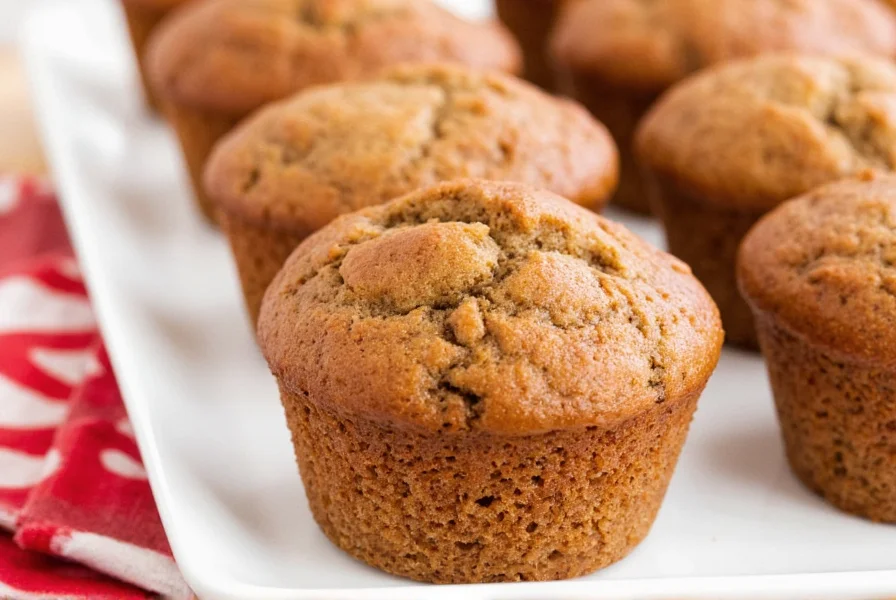 Perfectly baked cinnamon muffins with golden domes on a wire cooling rack
