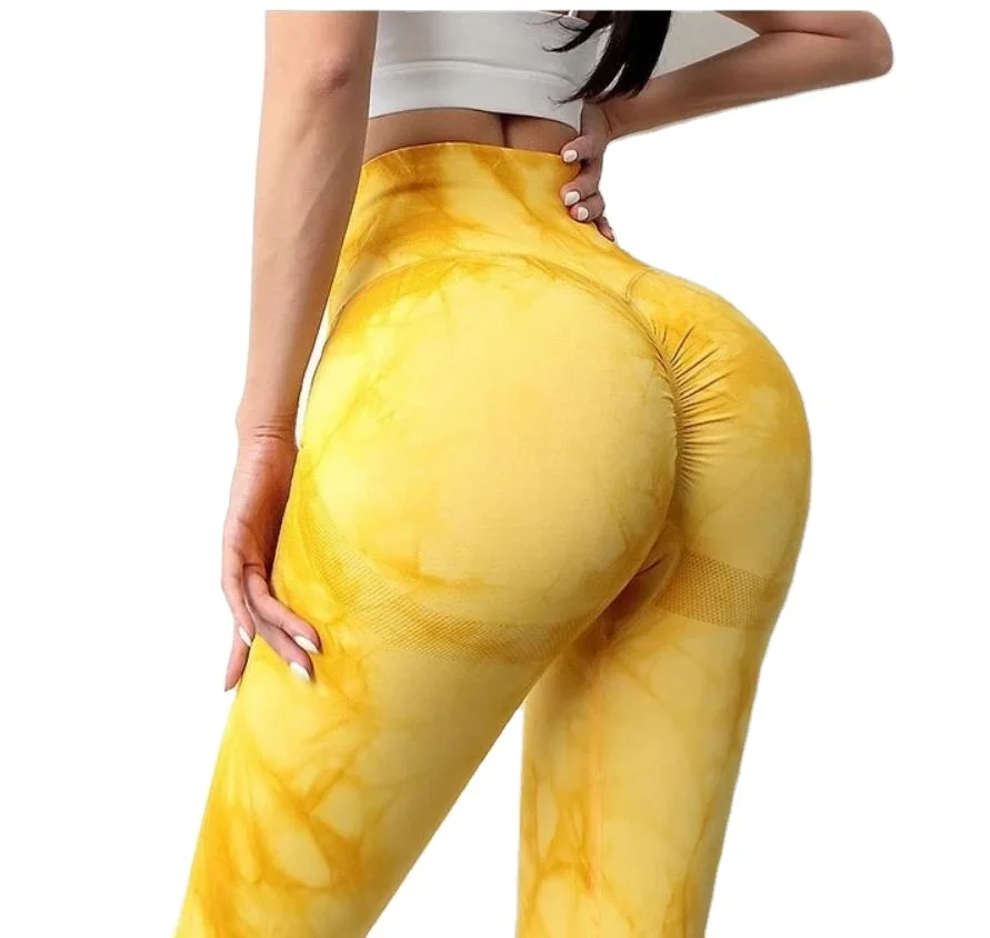 

Wholesale Women 2021 Active Wear Seamless Sports Workout Fitness tie dye Leggings Yoga Pants, As pictures