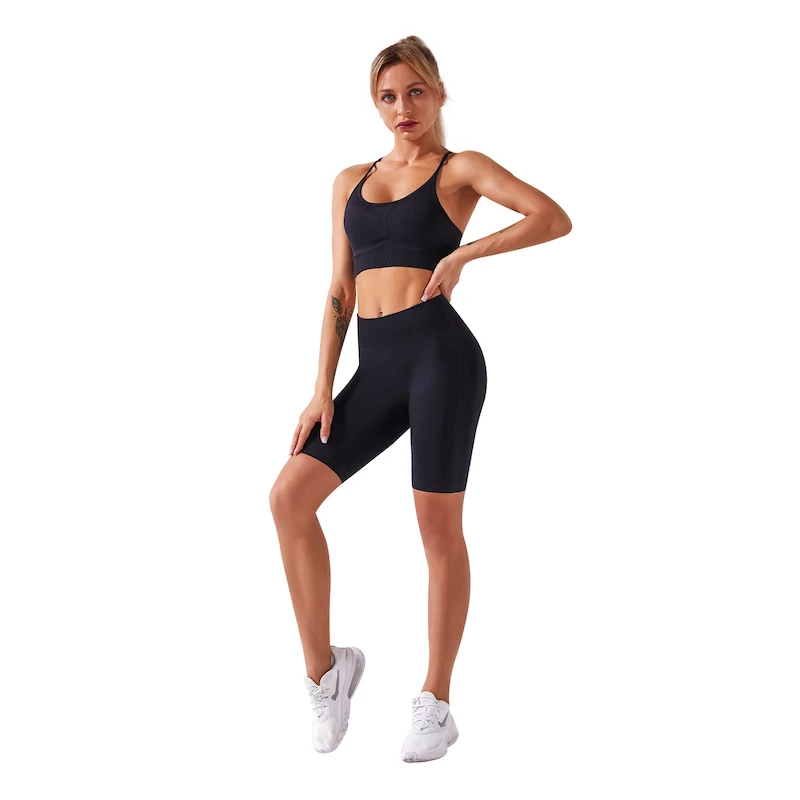 

Latest Design Fashion Breathable Activewear 2 Piece Seemless Legging Set for Women, Customized colors