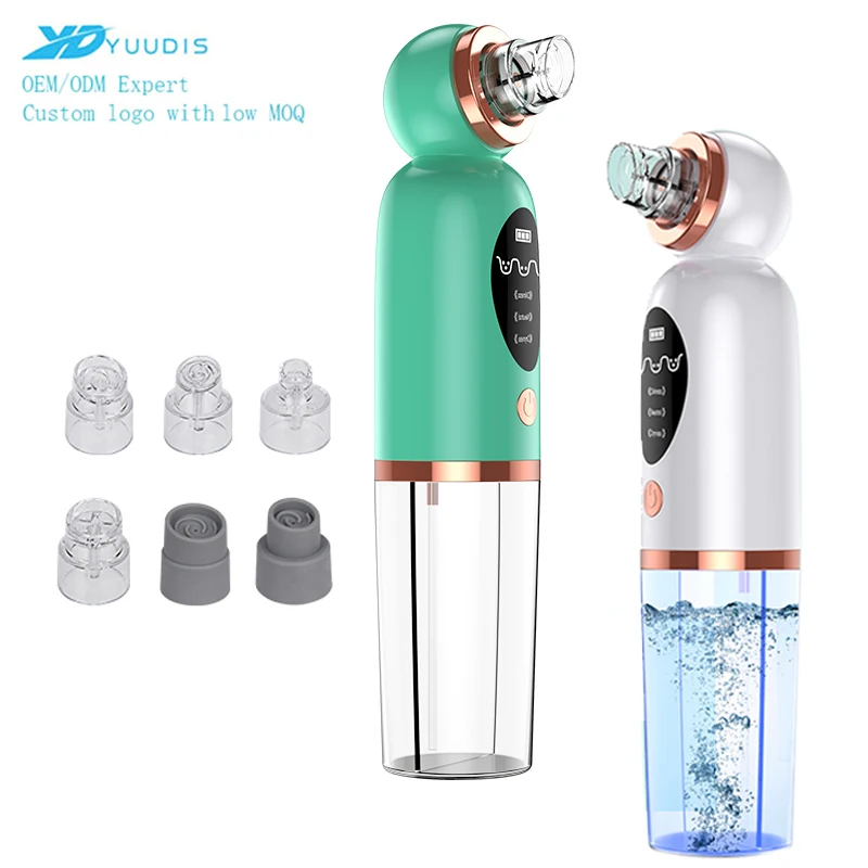 

Original Factory Private model Device Suction Rechargeable Blackhead Vacuum Remover With Water