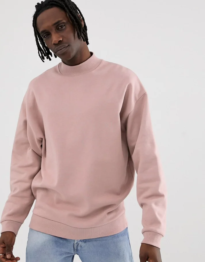 

CrewNeck Dropped Shoulders sleeve Oversize Plain Sweatshirt For Men