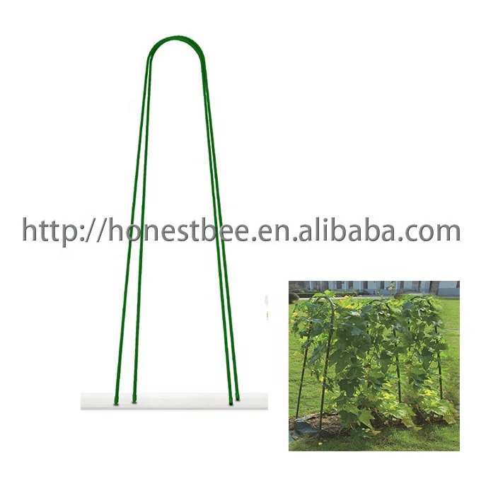 Arch Plastic Coated Support Hoops Bendable Plant Support Garden Stakes Sturdy Metal Greenhouse Tunnel For Climbing Plants Buy Support Hoops Bendable Plant Support Climbing Plants Product On Alibaba Com