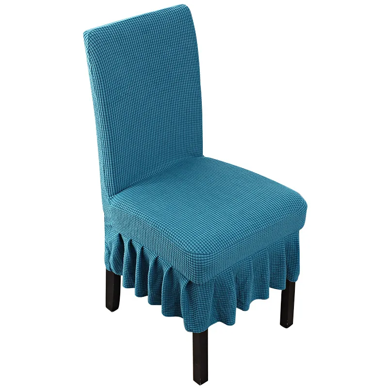 

Dining Chair Covers Stretch Chair Slipcover with Ruffled Skirt Chair Covers for Restaurant Banquet