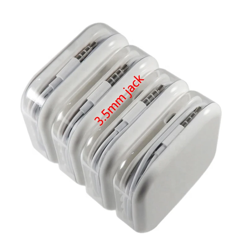 

Cheap Wired 3.5mm Jack With Mic Stereo 1.2m Headphone For iPhone 5/5s/6s, White