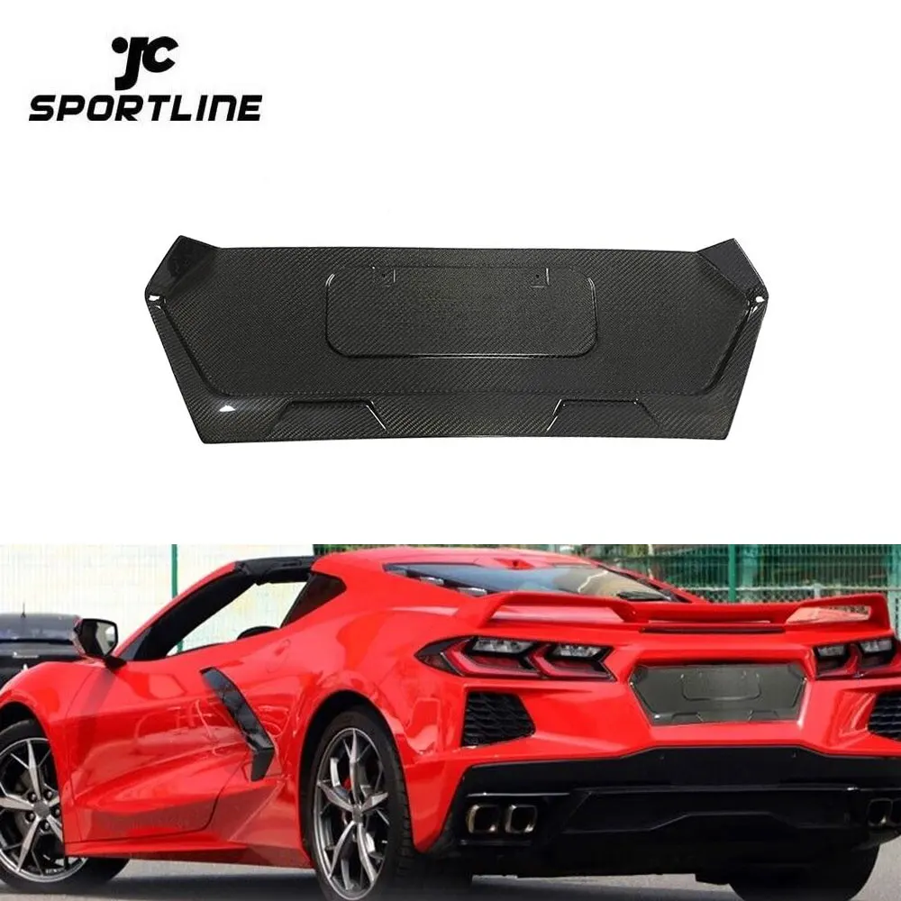 

Dry Carbon Fiber C8 Rear Trunk Licence Panel for Chevrolet Corvette C8 2020-2021