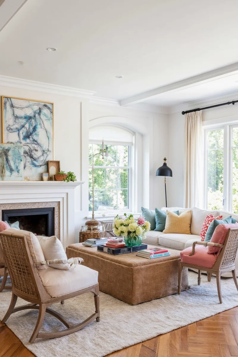Cozy evening in a family-friendly drawing room
