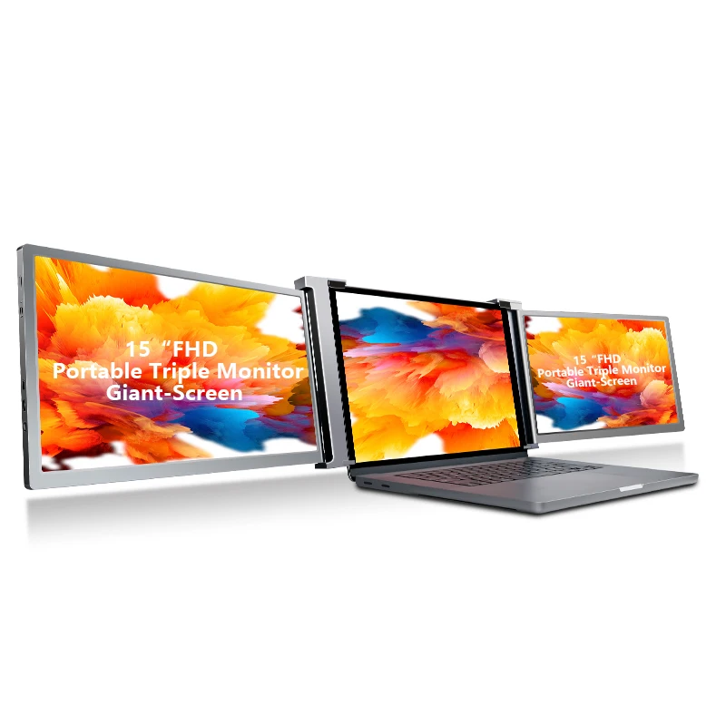 

Full HD 1080P Large size laptop Monitor dual Screen 15 inch Portable Monitor with Type-C USB and HD port