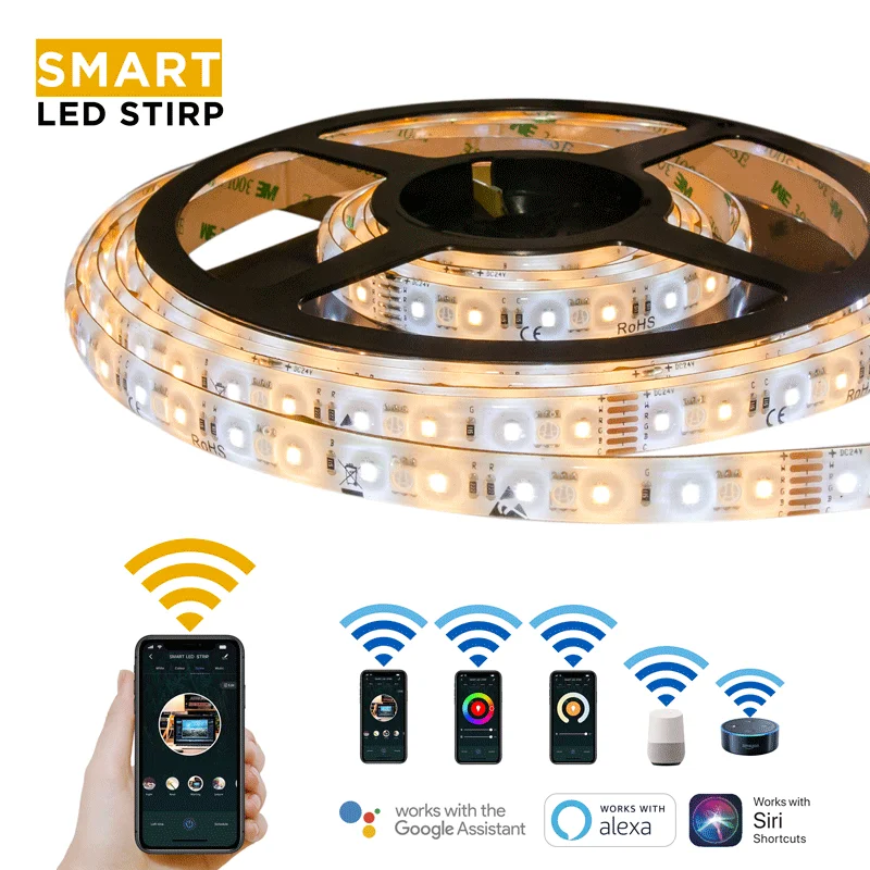 Wholesale Smart Neon Flex 220V Outdoor 2835 Flexible 5050 SMD 100m RGB Waterproof Led Strip/Led Strip Lights/Led Light Strip