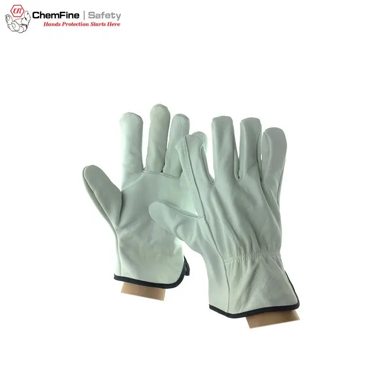 
Premium Grain Cowhide Farm Safety Work Leather Driver Gloves  (1600086853526)