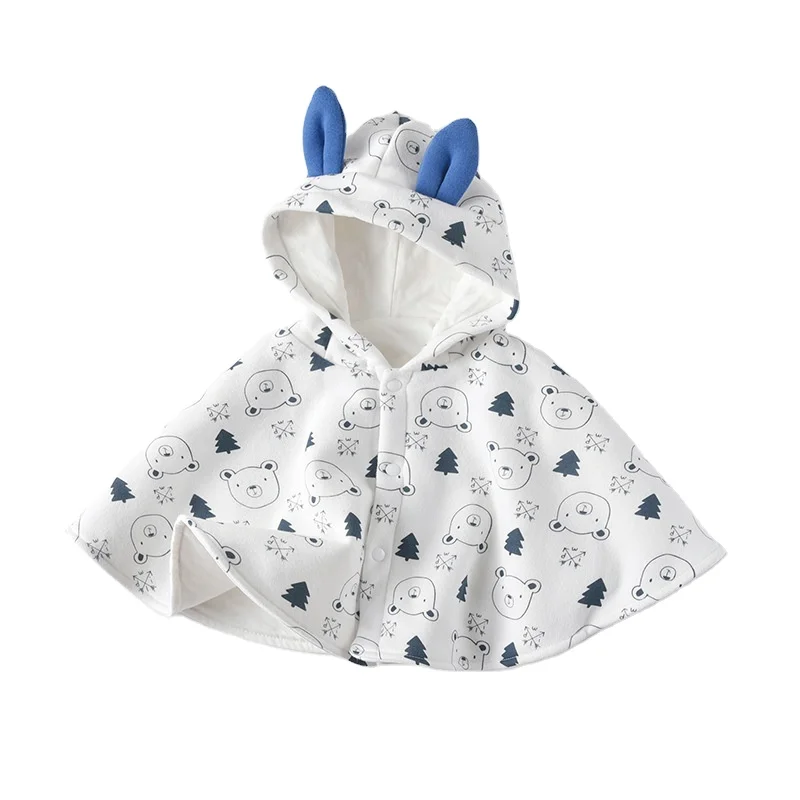 

Korean children's cartoon cloak baby cape cute hooded shawl coat