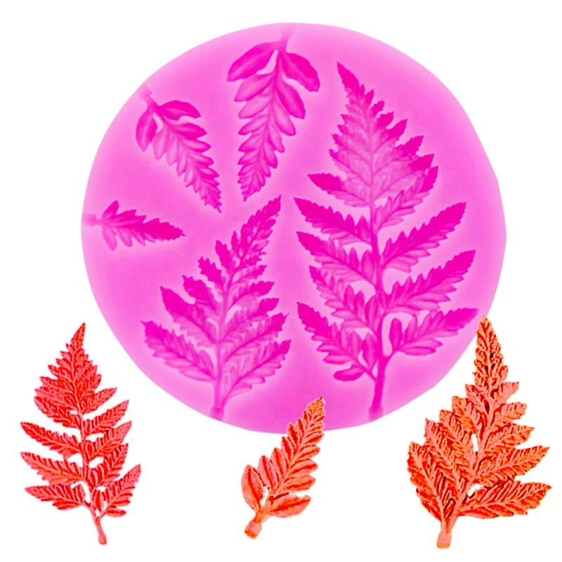 

Mimosa Leaf Silicone Mold Fondant Mould Cake Decorating Tool Chocolate Gumpastes Mold Sugarcraft Kitchen Gadgets, As shown