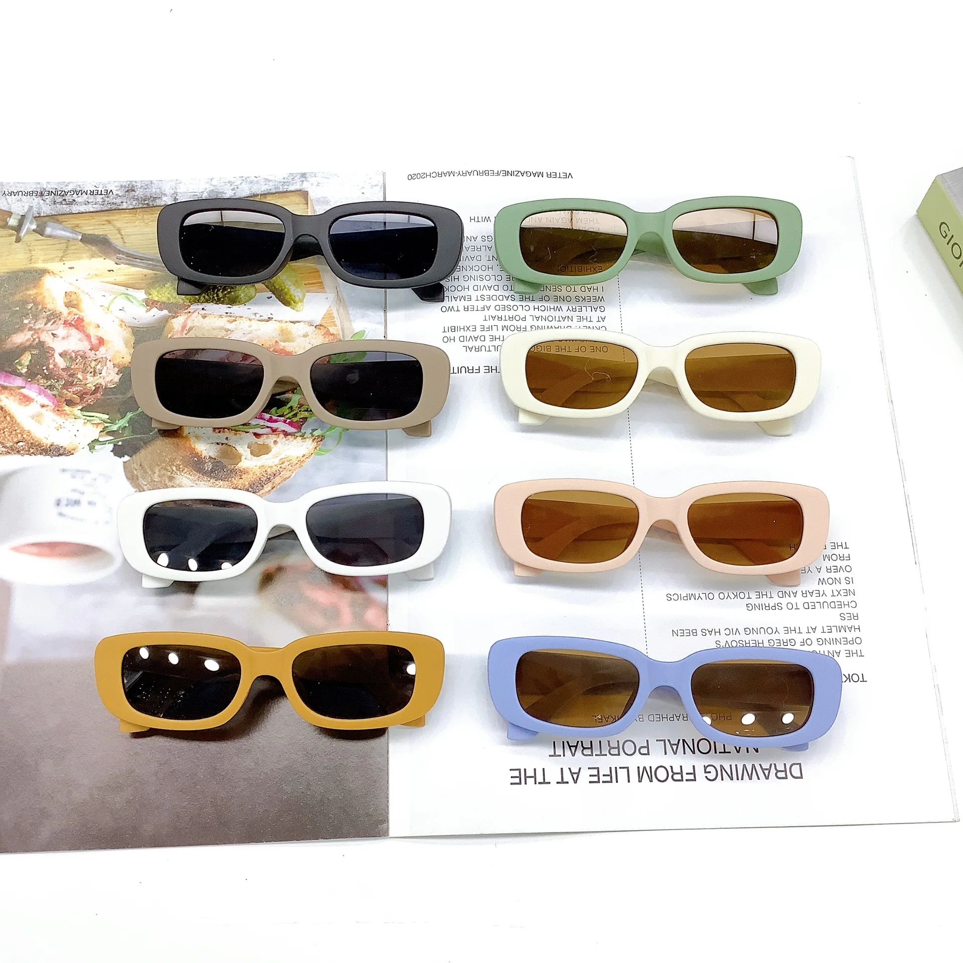

High quality children shades sun glasses wholesale cheap rectangle frame kids sunglasses, Mix color