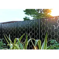 

Custom Villa Garden Decorative Laser Cut Aluminum Fence Panels corten steel Swimming Pool Fencing Metal Screen Garden Fence