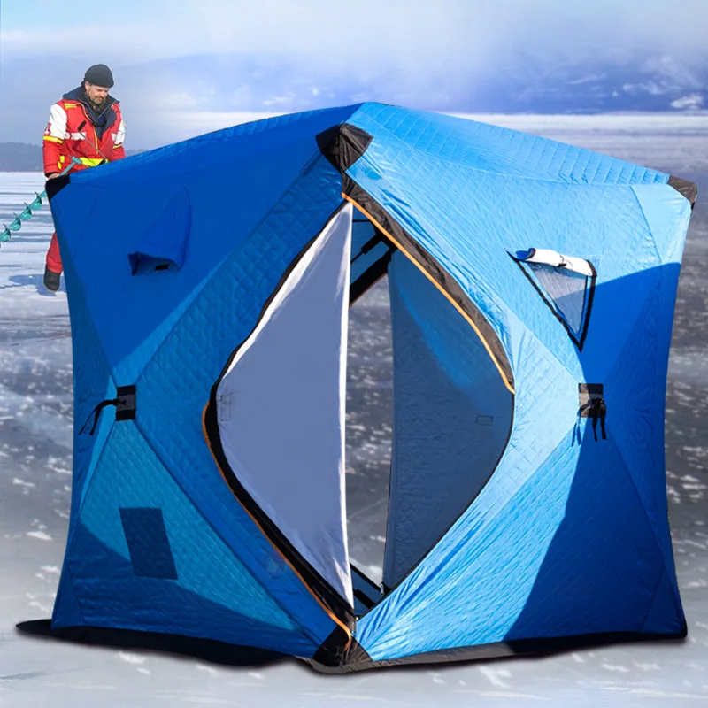 

Automatic Pop Up custom Outdoor shelter Ice cube winter fishing ten portable Square hiking insulated camping Tent