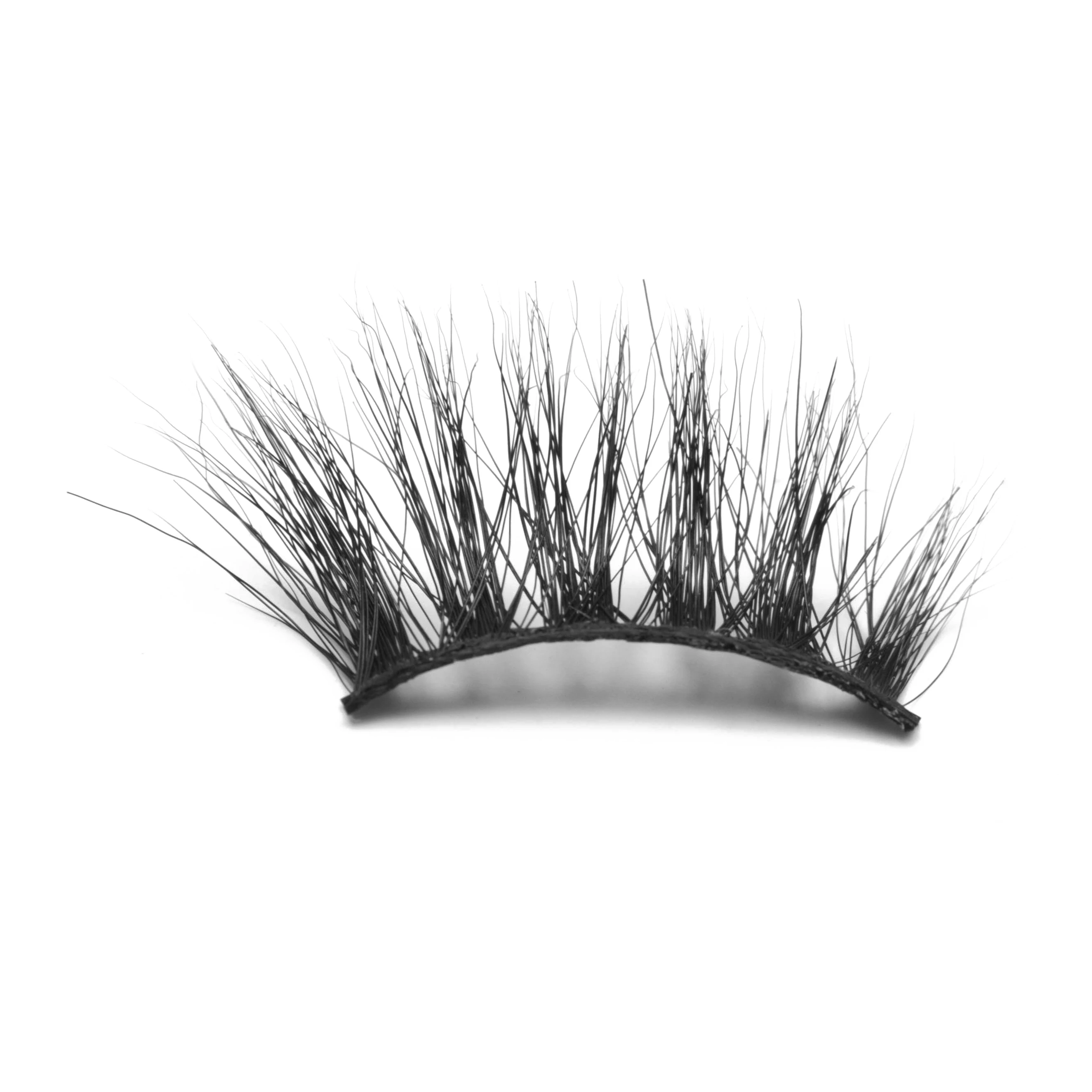 

Yiernuo Most Popular Corner Half Short Eyelashes Mink 3D Lashes With Custom Eyelash Packaging half eyelashes