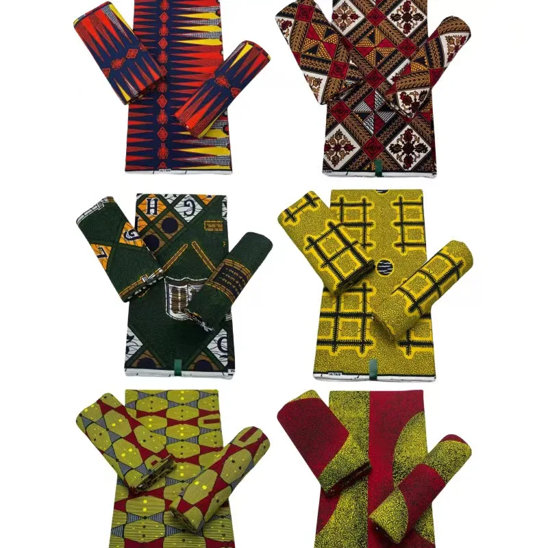 Factory Customize  African Ankara Printed Dutch Wax Fabric 100% Cotton Wax Printed Cloth Fabric for Home Textile