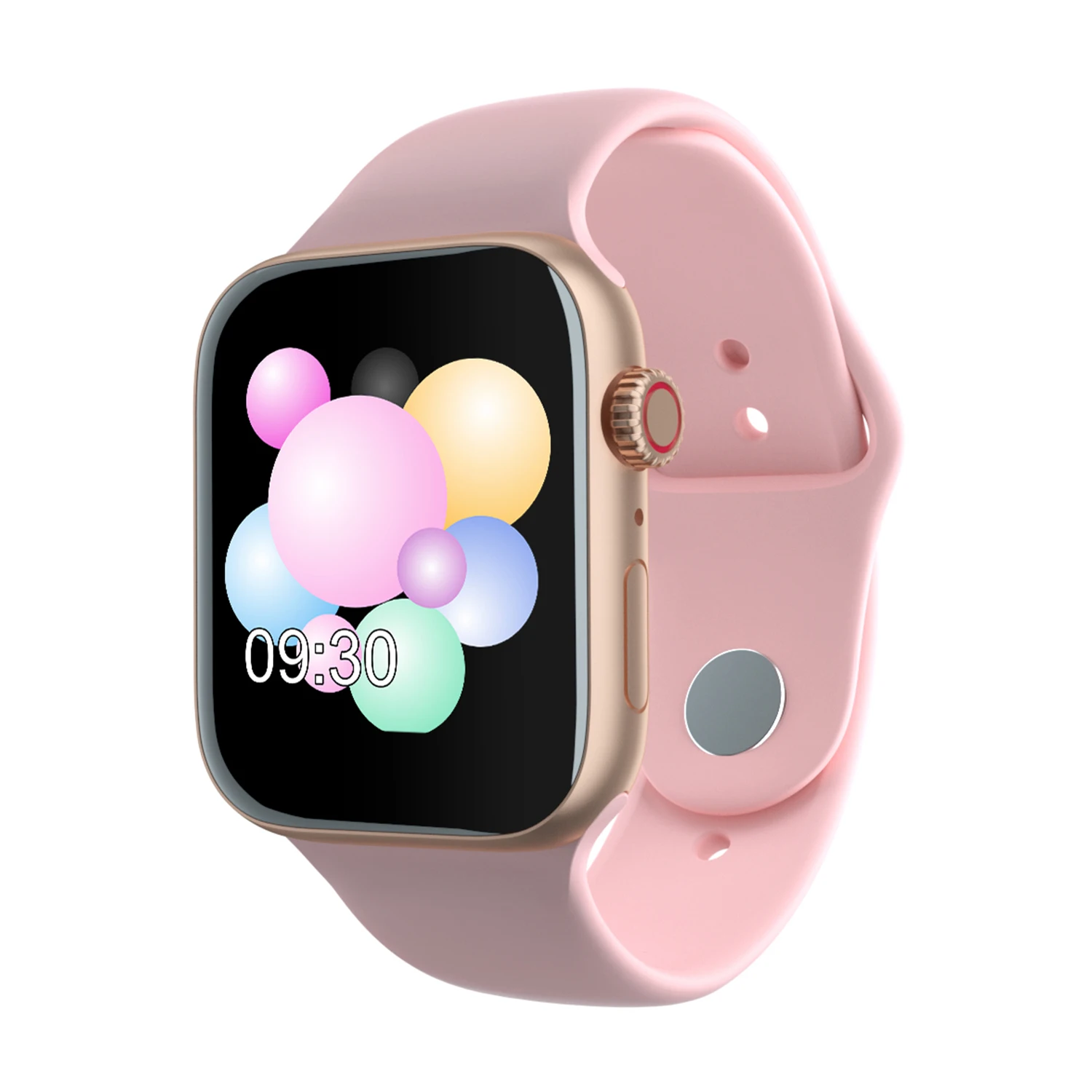 

2020 Smartwatch Z15 Gold Pink BT Music Wireless Charging Cheapest Android Fitness Smart Watch, Black/white/pink