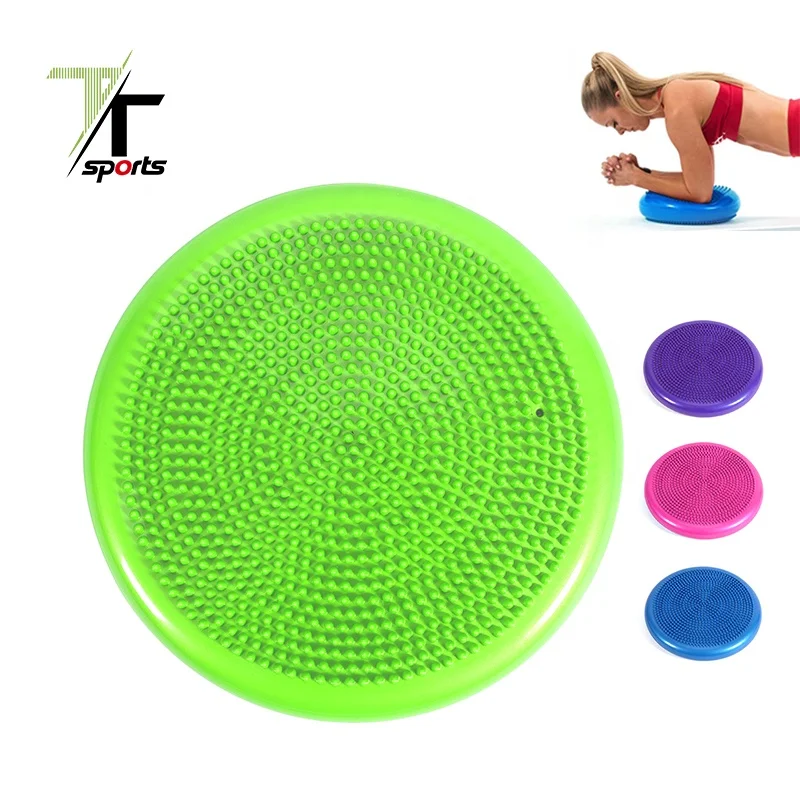 

TTSPORTS PVC Wobble Massage Cushion Balance Trainer Discs With Hand Pump For Yoga Pilates Exercise, Customized