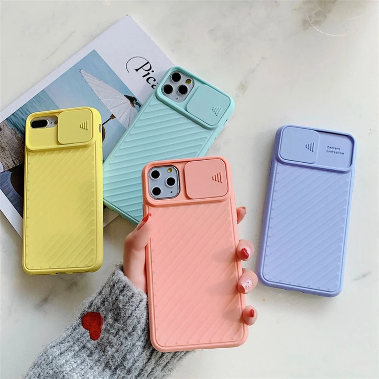 

2021 New Push-pull Soft Protection Silicone Phone Case For iPhone 11 12 mini Pro max X XS XR MAX 7 8 Shockproof Luxury Cases, Black, sky blue, dark green, orange, pink, purple, red, yellow