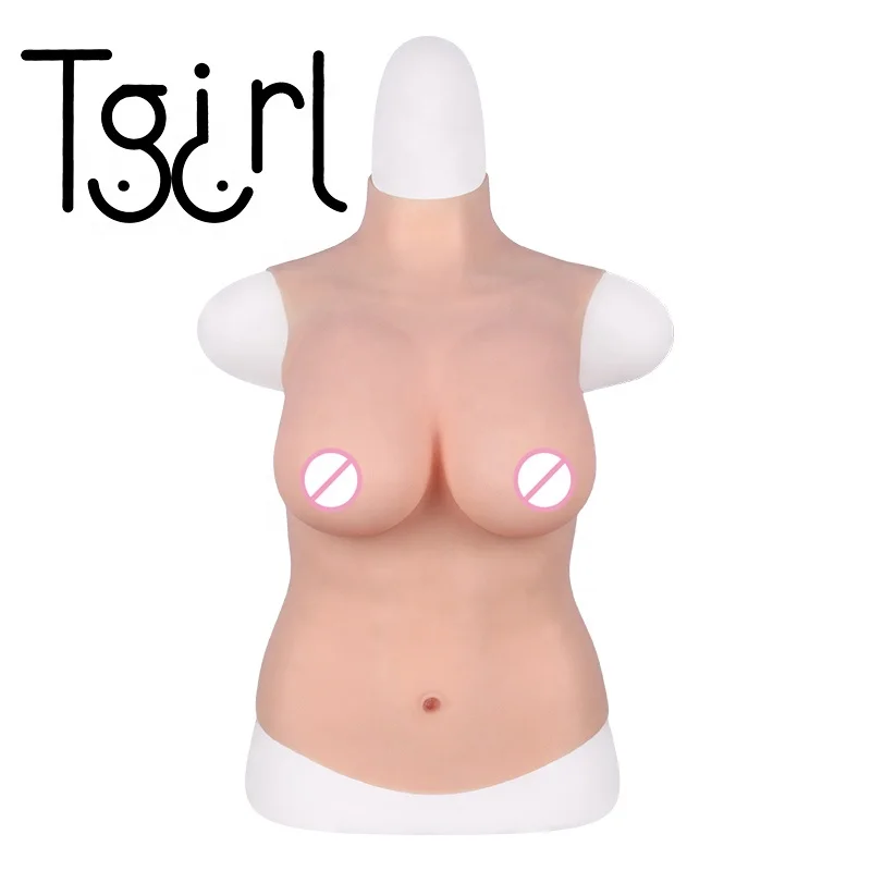 

C cup Half Body Artificial Silicone Breast Forms For Performer Transsexual Halloween Masquerade Crossdress Proaps Fake Boobs