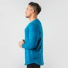 3191 Raw-cut bottom hem and sleeve openings Men Long sleeve T shirt
