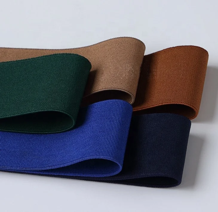 

High elastic nylon band colorful resilience webbing for headband/garment/hat/shoe/Yoga