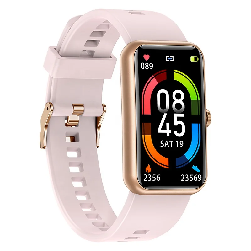 

Smart Watch Women Pink Red Ladies Smart Watches with Blood Pressure Heart Rate Sleep Monitoring IP68 Call Music funcions