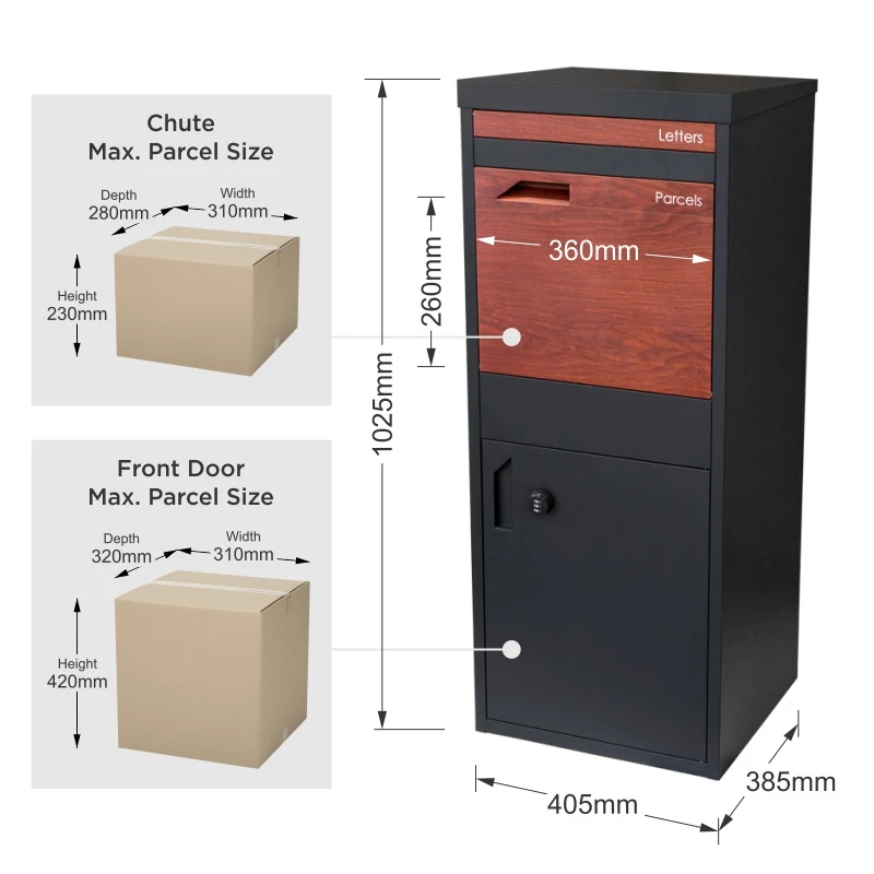 Custom American Letter Boxes For Doors Porch Homemade Mailing Box