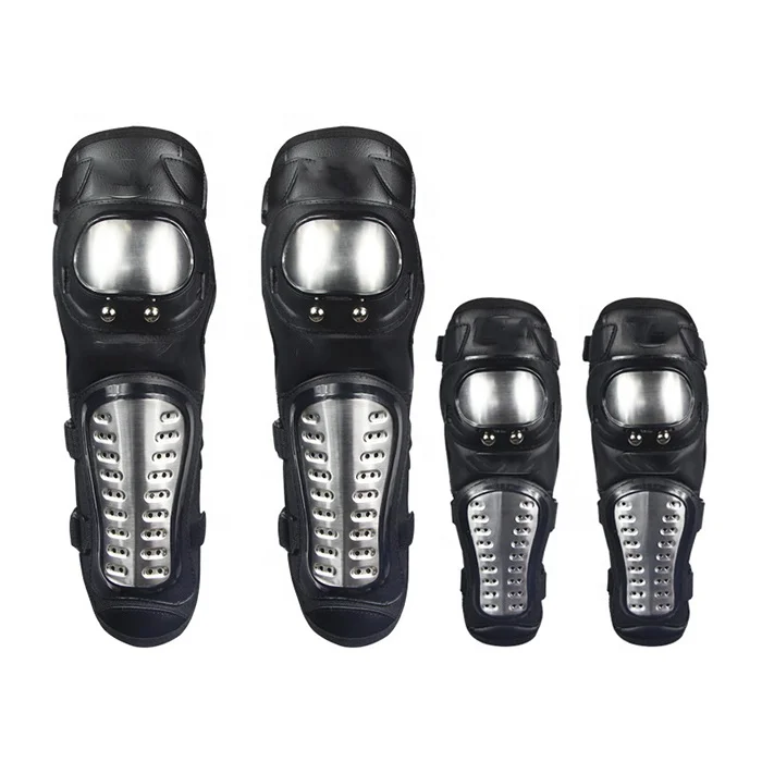 

Men stainless steel cycling absorb sweat strong shockproof knee supporter motorcycle knee pads