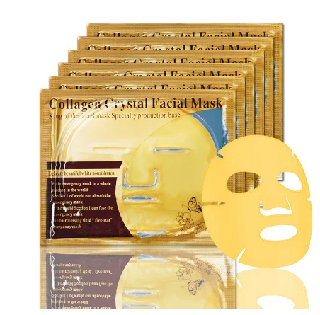 

Powder Collagen Face Mask for Moisturizing Firming Whitening Purifying Peel Off Mask Skin Care Face Sleep Mask Crystal Golden