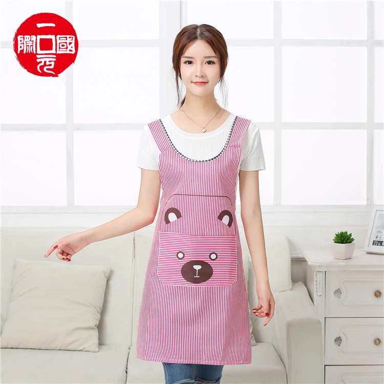

2021 kitchen cheap wholesale women stripe cute aprons