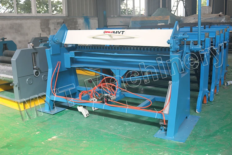 
MYT brand QTDF-1.5X1300 HVAC air duct sheet metal Pneumatic TDF folding machine manufacturer price 