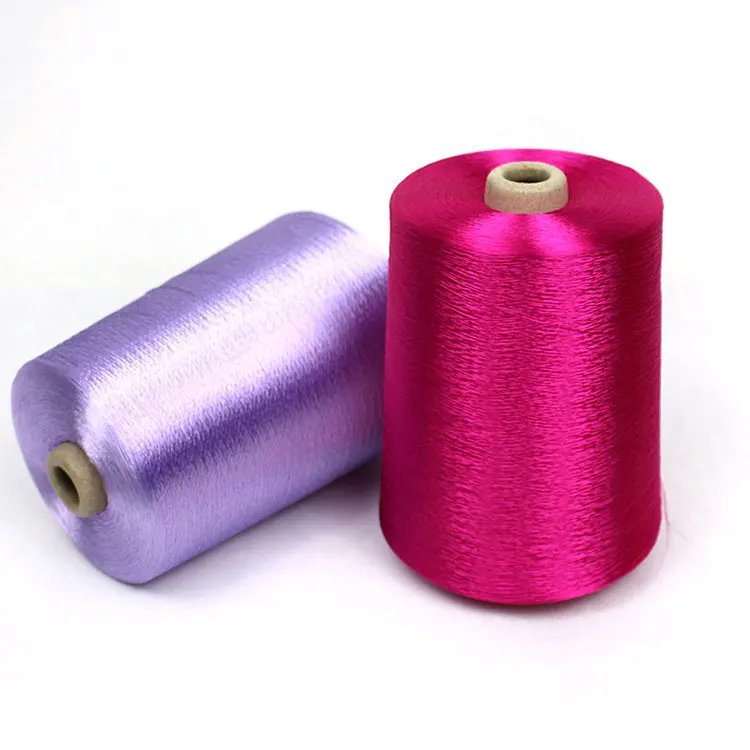 

Stock 120D/2 Dyed 100% Spun Mercerizd Viscose Rayon Filament Yarn for Weaving Cloth Curtains