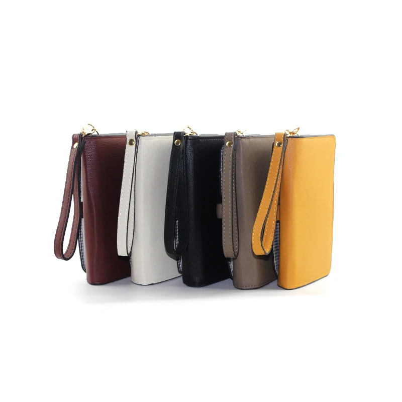 

Fashion custom luxury handbags for women Pu leather cardholder wallet