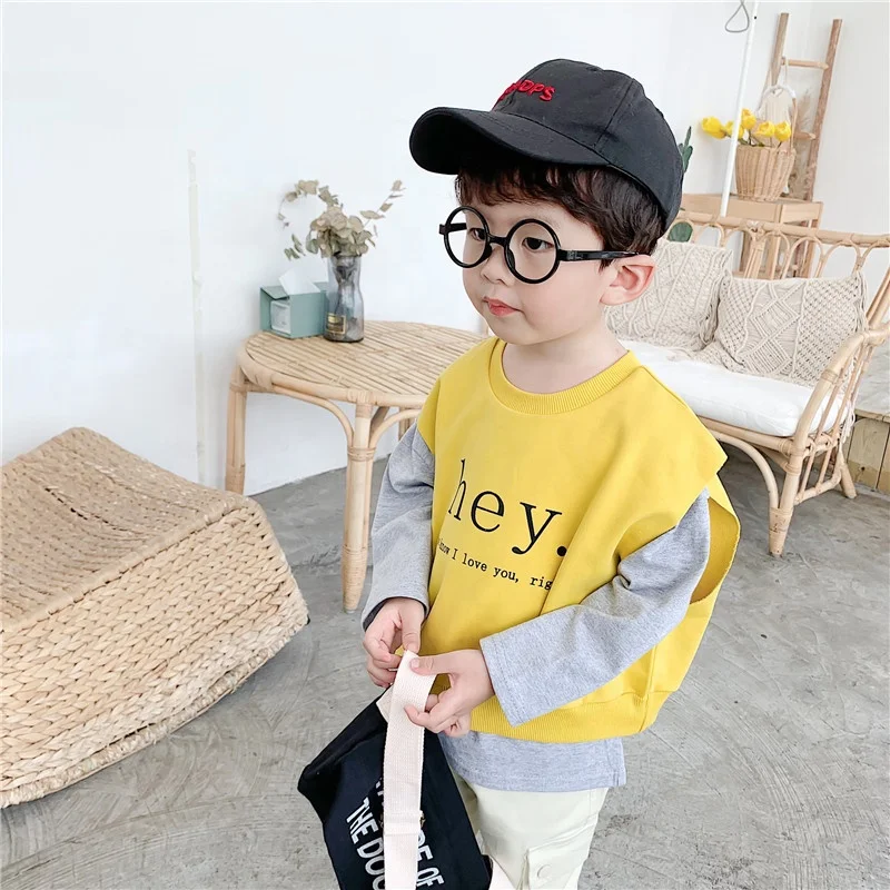 

Korean boy sweater Autumn baby sweater Children's bottoming shirt